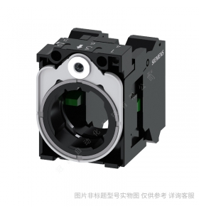 Siemens/西門子3SB6平頭帶燈按鈕 金屬 1NO 22mm 白色 瞬動(dòng) 24V AC/DC